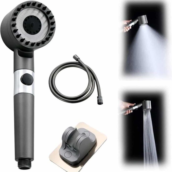 KESGİN MARKET ® Yeni Nesil Masaj Etkili Duş Başlığı Su Basınçlı Tazyikli Özel