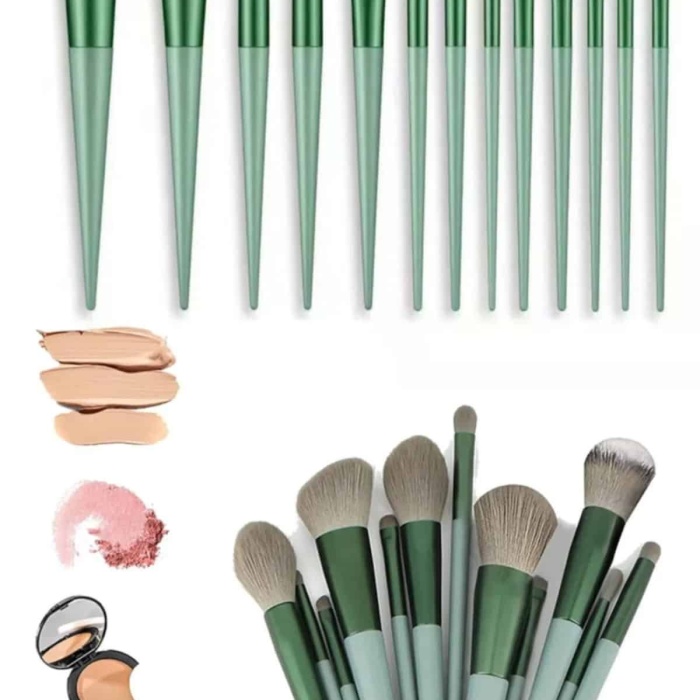 KESGİN MARKET ® Profesyonel Makyaj Fırça Seti 13 Parça Yumuşak Kıllı Fırça Seti Far Fırçası