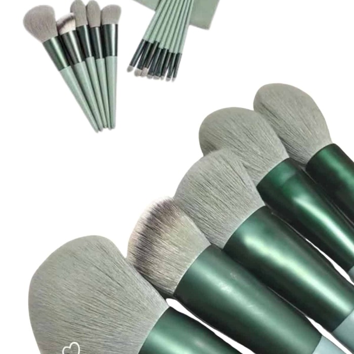 KESGİN MARKET ® Profesyonel Makyaj Fırça Seti 13 Parça Yumuşak Kıllı Fırça Seti Far Fırçası