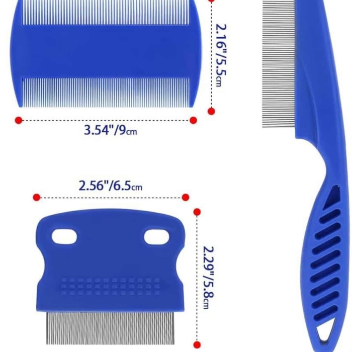 KESGİN MARKET ® Kedi Köpek Tüy Bit Pire Toplayıcı Toplama Temizleme Tarağı Tarak Seti 4lü Set