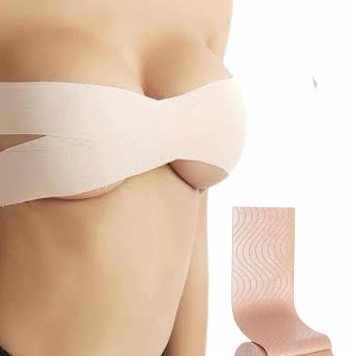KESGİN MARKET ® Toparlayıcı Göğüs Bandı Şekillendirici Ten Rengine Uygun Esnek Hassas Ciltlere Uygun