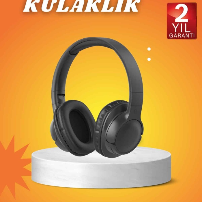 KESGİN MARKET ® Kablosuz Bluetooth Kulaklık Kulak Üstü Mikrofonlu 5.0 Bluetooth ANC Özelliği