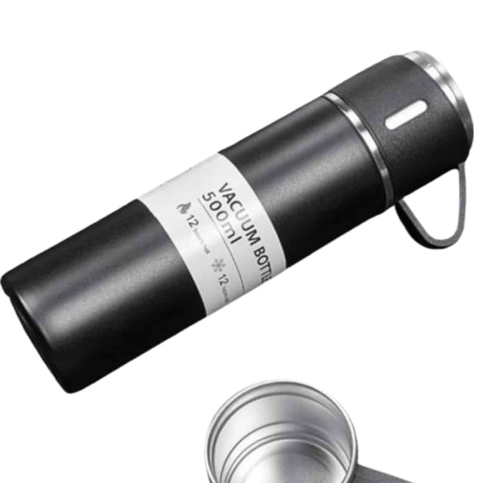 KESGİN MARKET ® 3 Bardaklı Termos Seti Anneler Gününe Özel Hediye Taşınabilir Sızdırmaz Isı Koruyucu