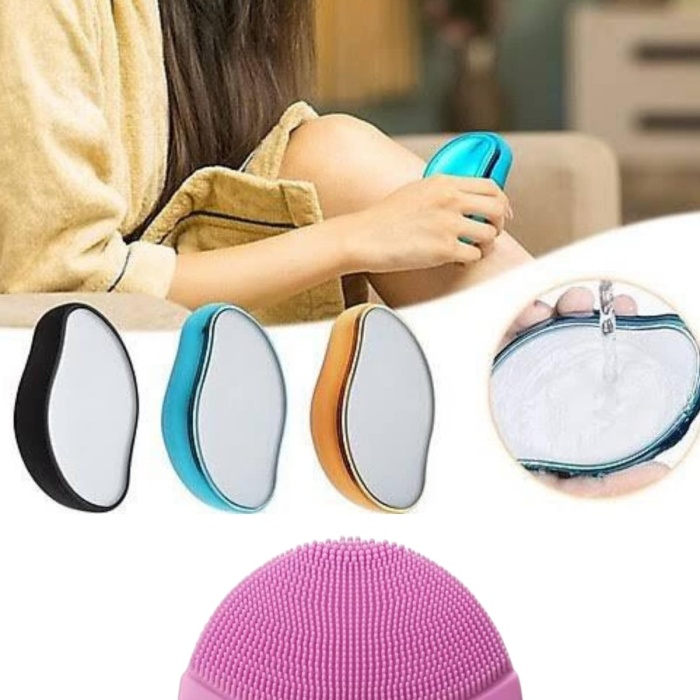 KESGİN MARKET ® Crystal Eraser Epilasyon Aleti ve Titreşimli Yüz Temizleme Masaj Aleti