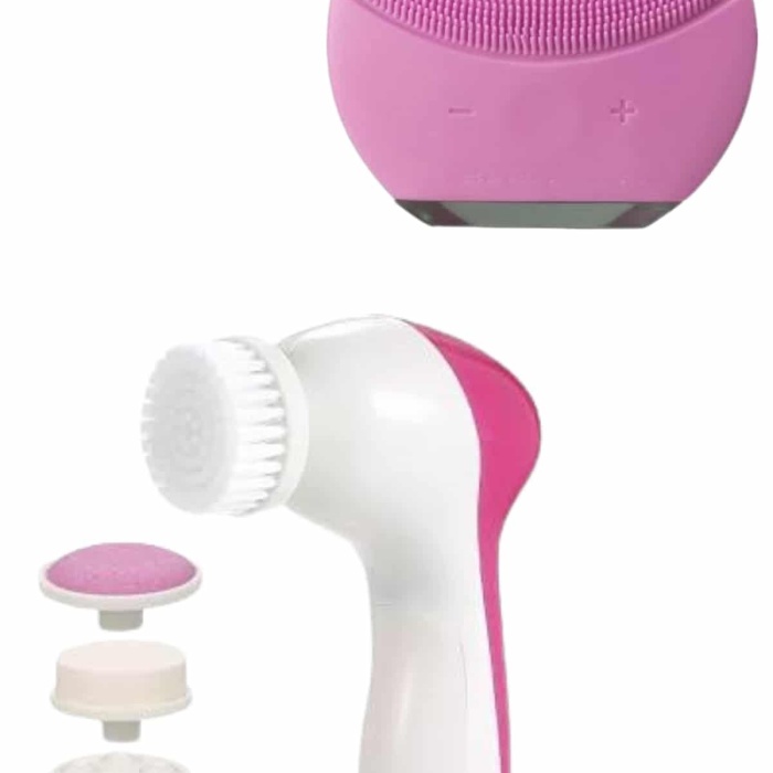 KESGİN MARKET ® İkili Cilt Bakım Seti 5 Başlıklı Yüz Temizleme ve Masaj Aleti Canlandırıcı ve Onarıcı