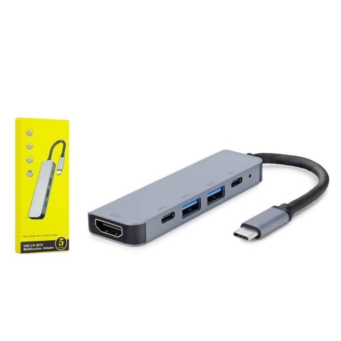 KESGİN MARKET ® Macbook Pro/air Uyumlu USB Type-C 8 In 1 Hub Dönüştürücü Çevirici Çoklayıcı USB Hdmı Micro Sd 8 Girişli