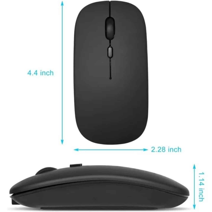 KESGİN MARKET ® Kablosuz Mouse Fare Şarjlı Bluetooth Wireless Çift Modlu Sessiz