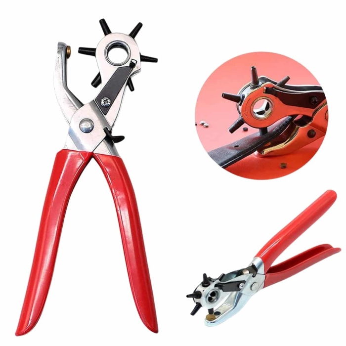 KESGİN MARKET ® Kemer Delme Pensesi Deri Delici Pensi Zımba 6 Farklı Boyutta