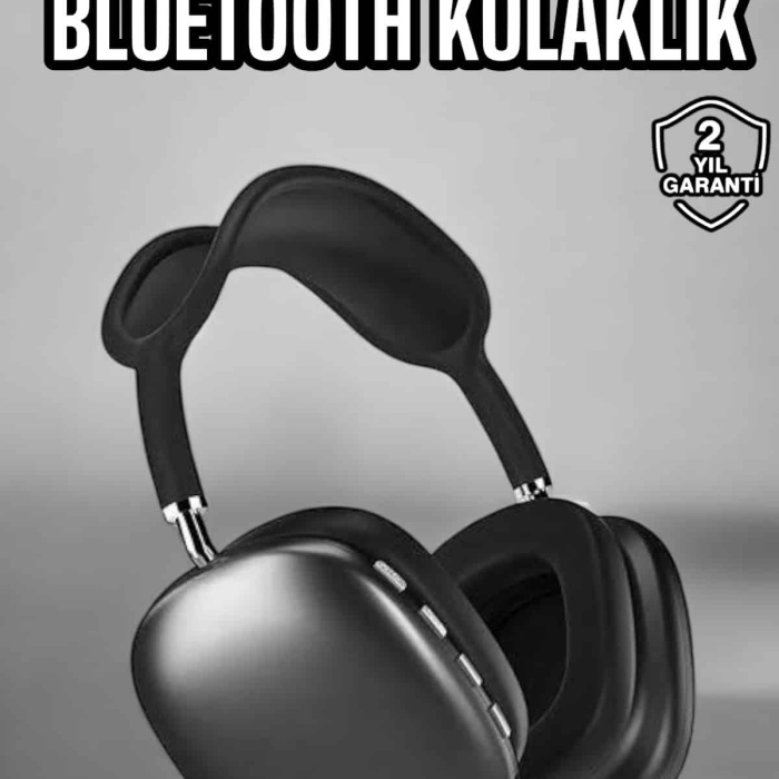 KESGİN MARKET ® P9 Plus Kulaklık Siyah Bluetooth Bağlantılı Kulak Üstü Kablosuz
