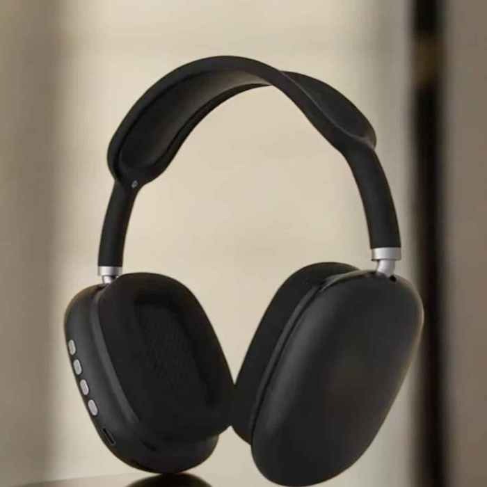 KESGİN MARKET ® P9 Plus Kulaklık Siyah Bluetooth Bağlantılı Kulak Üstü Kablosuz