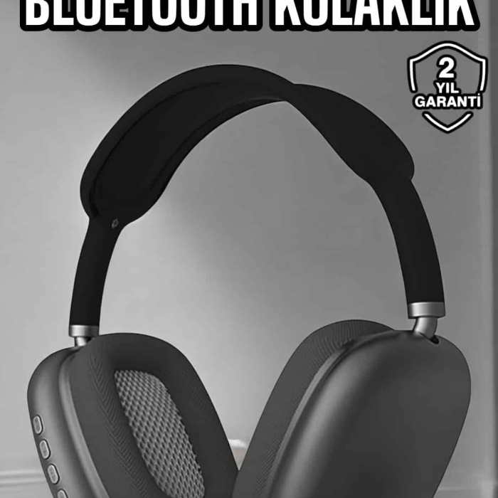 KESGİN MARKET ® P9 Plus Hi-fi Ses Kalitesi Ayarlanabilir Mikrofonlu Bluetooth Kulaklık Siyah