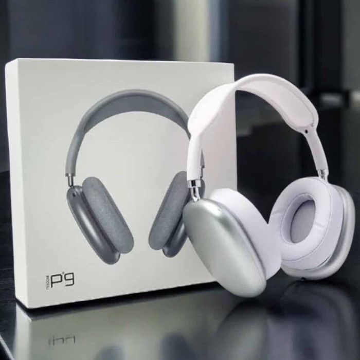 KESGİN MARKET ® P9 Air Max Kablosuz 5.0 Mikrofonlu Bluetooth Kulaklık Beyaz Yüksek Ses Kaliteli