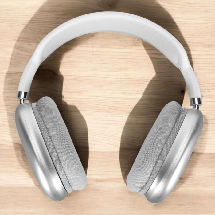 KESGİN MARKET ® P9 Plus Kablosuz Kulak Üstü Bluetooth Kulaklık Beyaz Mikrofonlu Kulaküstü Kablosuz Kulaklık