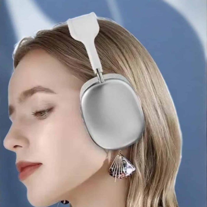KESGİN MARKET ® P9 Plus Kablosuz Kulak Üstü Bluetooth Kulaklık Beyaz Yüksek Ses Kaliteli