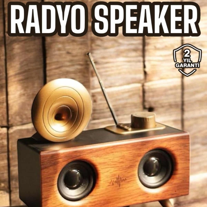 KESGİN MARKET ® Nostaljik Görünümlü Bluetooth Bağlantılı Speaker