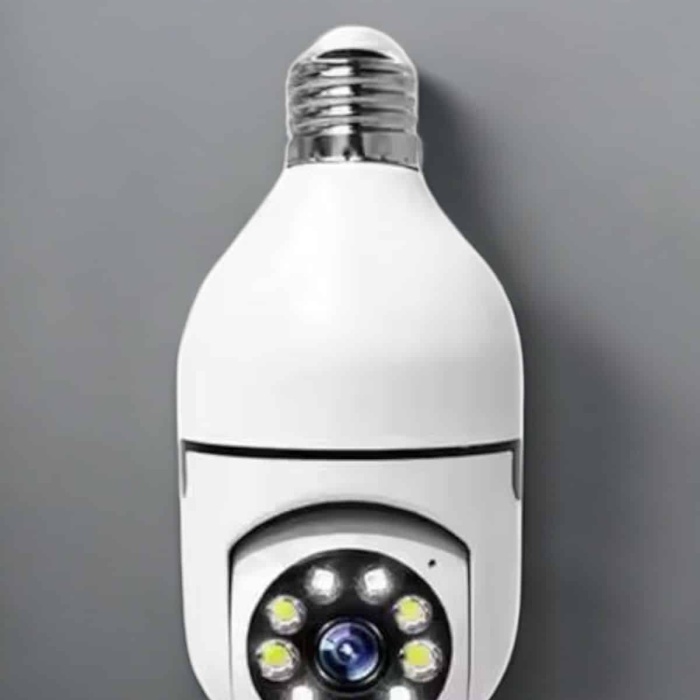 KESGİN MARKET ® Ampul Görünümlü Güvenlik Kamerası Duylu Wifi Kamerası Dönebilen