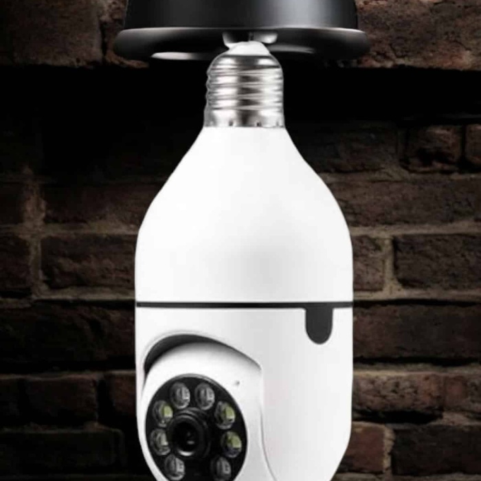 KESGİN MARKET ® Wifi Kamera Duylu Ampul Görünümlü 360 Derece Dönebilen Ev Kamerası