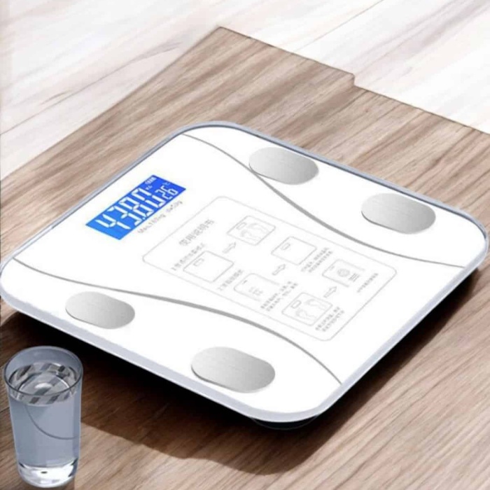 KESGİN MARKET ® Akıllı Tartı Dijital Baskül Yağ Su Kas Vücut Kitle Kilo Ölçer Tartı
