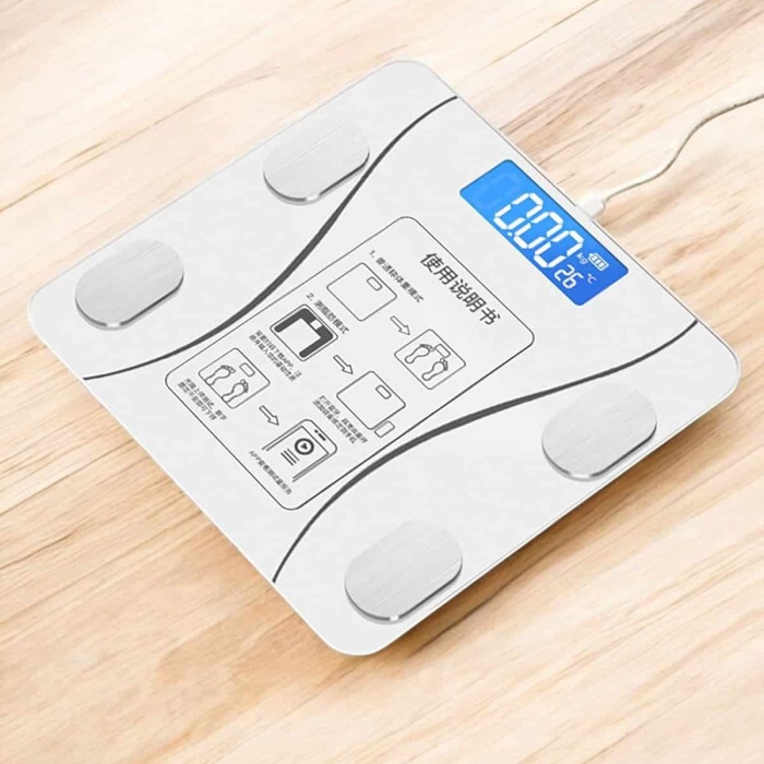 KESGİN MARKET ® Tartı Baskül Dijital Elektronik Tartı Vücut Analiz Wifi Akıllı Yağ Ölçer