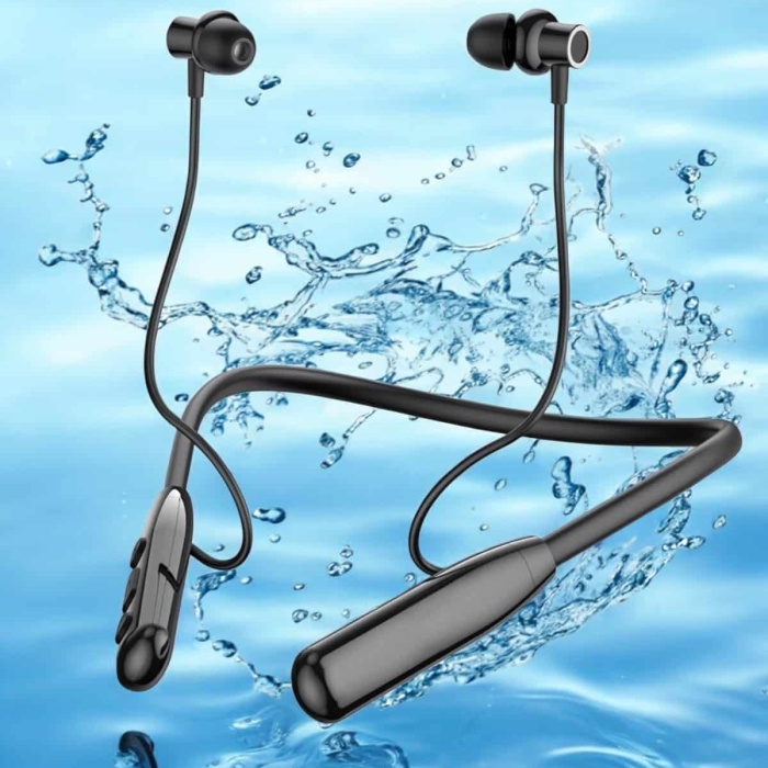 KESGİN MARKET ® Dijital Göstergeli Kulak İçi Kablosuz Bluetooth Kulaklık Boyun Bantlı