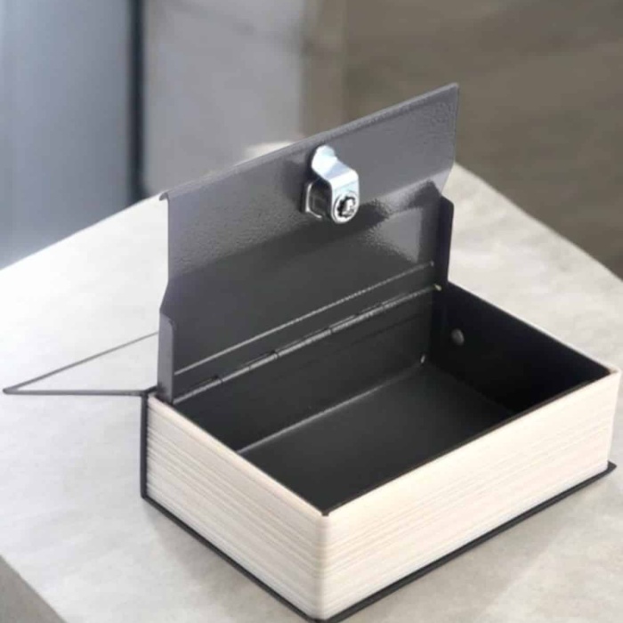 KESGİN MARKET ® Gizli Kasa İngilizce Sözlüğü Kitap Görünümlü Anahtarlı Gizli Mini Çelik Kasa Kilitli