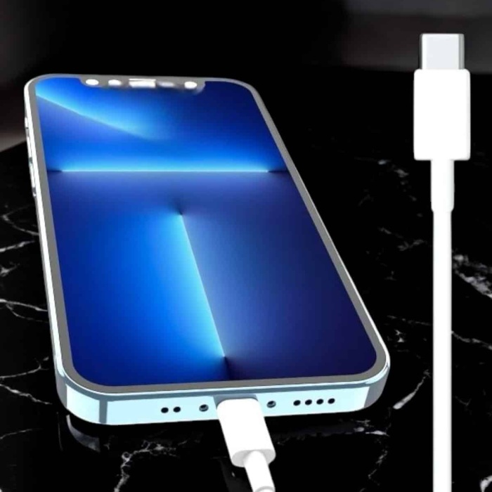 KESGİN MARKET ® Iphone Uyumlu İOS Uyumlu Lightning Hızlı Şarj Tye C Lightning Şarj Kablosu