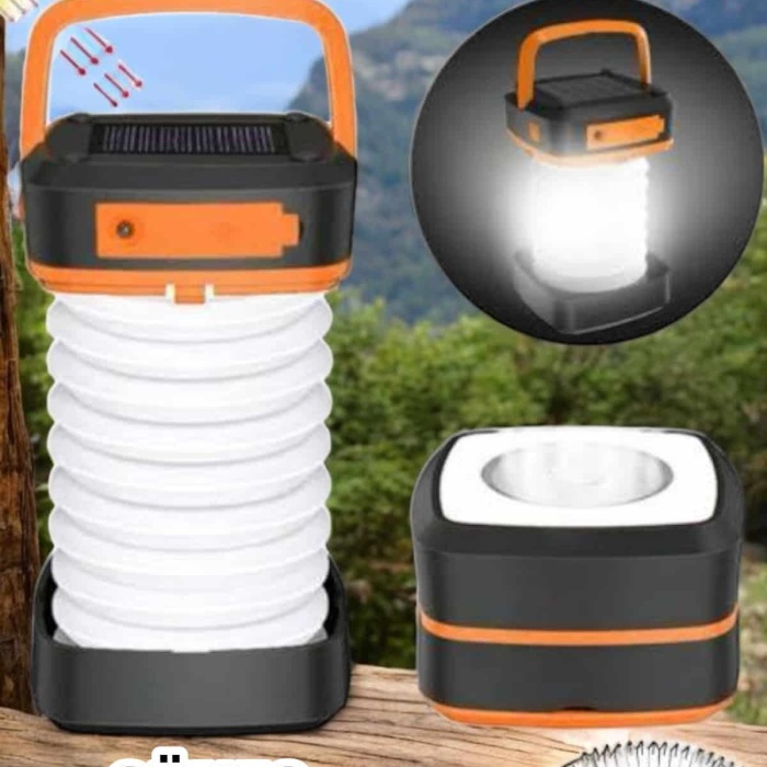 KESGİN MARKET ® Güneş Enerjili Led Lamba Kamp Lambası Katlanabilir Lamba USB Şarjlı