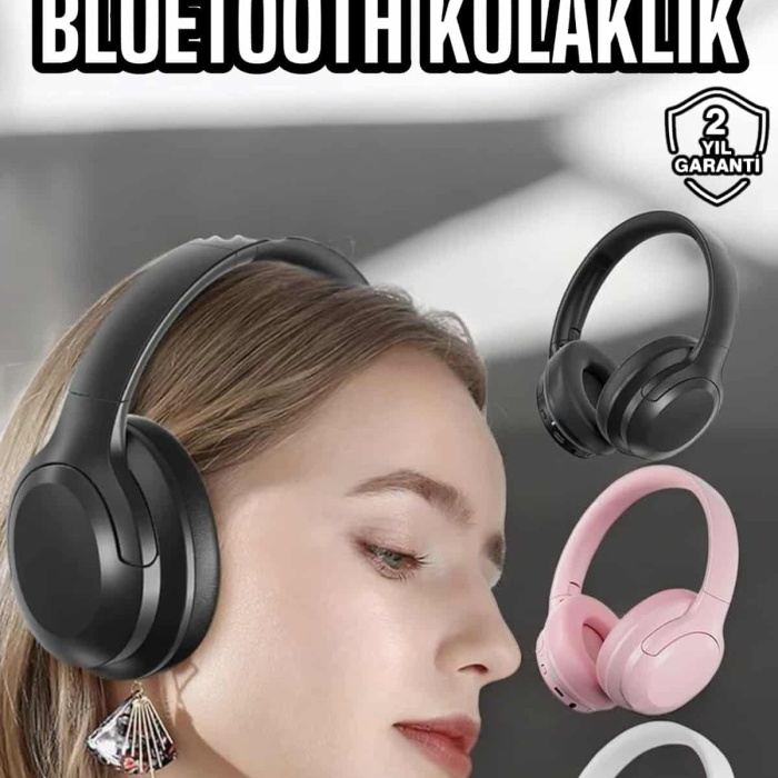 KESGİN MARKET ® Kablosuz Bluetooth Kulaklık ANC/ENC Destekli Kulak Üstü Yüksek Ses Kaliteli