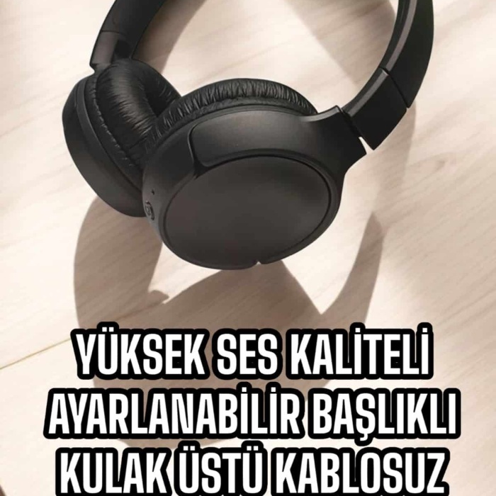 KESGİN MARKET ® Kulak Üstü Kablosuz Bluetooth Kulaklık Gürültü Önleyici Ayarlanabilir