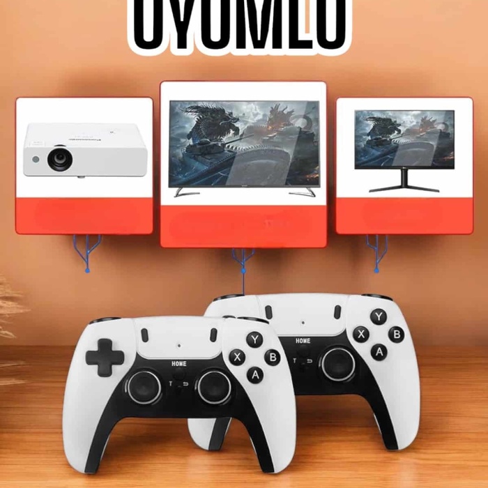 KESGİN MARKET ® Joystick Çift Kollu Oyun Kolu Retro Oyun Yüksek Çözünürlüklü 3D Game