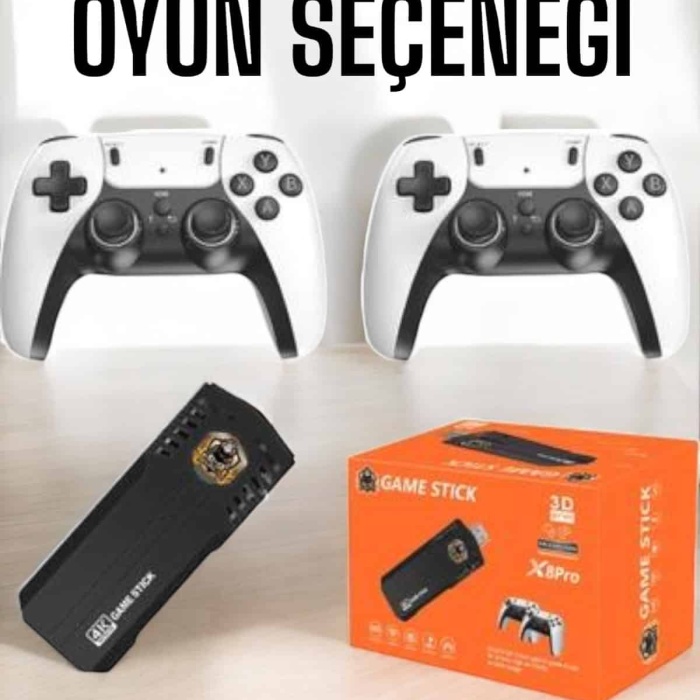 KESGİN MARKET ® Joystick Çift Kollu Oyun Kolu Retro Oyun Yüksek Çözünürlüklü 3D Game