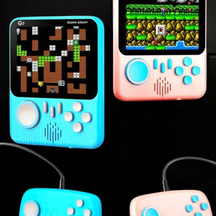 KESGİN MARKET ® El Atarisi 3.5 inç Ekran Çift Konsol 666 Adet Retro Oyun Gamepad