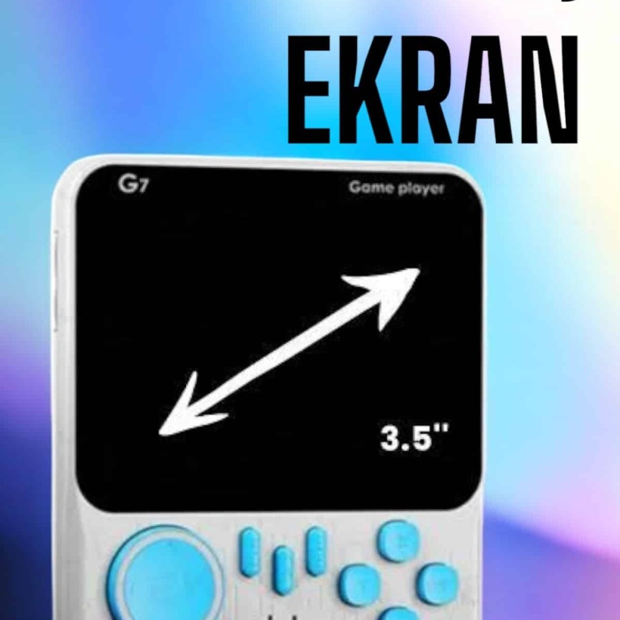 KESGİN MARKET ® El Atarisi 3.5 inç Ekran Çift Konsol 666 Adet Retro Oyun Gamepad