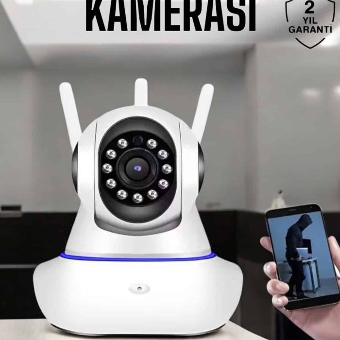 KESGİN MARKET ® Wifi Kamera Ev Kamerası Gece Görüşlü Kablosuz Bebek Izleme Kamerası