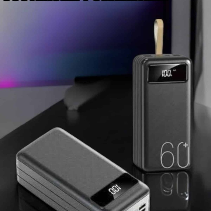 KESGİN MARKET ® Powerbank 60.000 Mah Hızlı Şarj 4 Çıkışlı Uzun Şarj Süreli Dijital Göstergeli