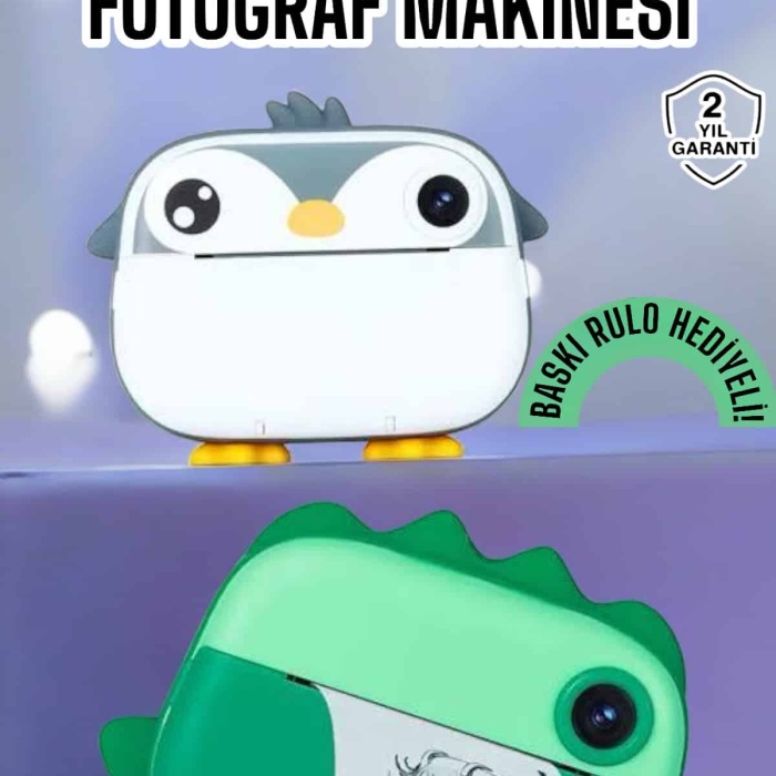 KESGİN MARKET ® Çocuklar için Fotoğraf Makinesi Anlık Baskı Makinesi HD Görüntü Kalitesi