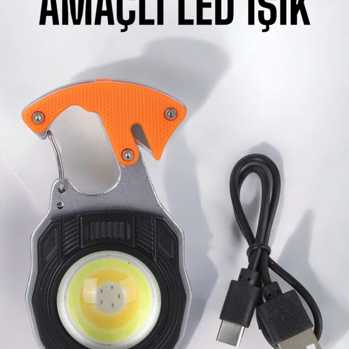 KESGİN MARKET ® El Feneri Acil Işık Seti Tornavida Düdük Kapak Açma Kamp Lambası