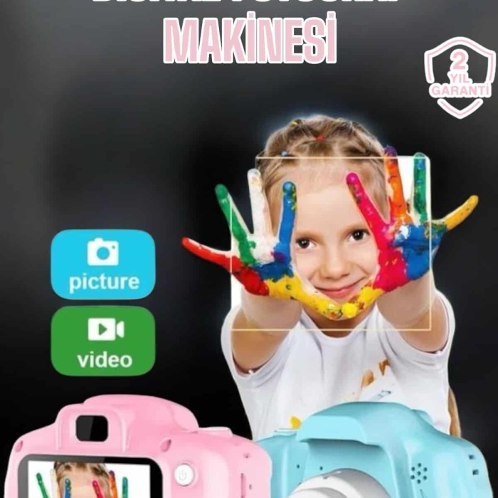 KESGİN MARKET ® Çocuk Kamerası Profesyonel Hafif Ve Uzun Ömürlü USB Şarjlı 2.0 İnç