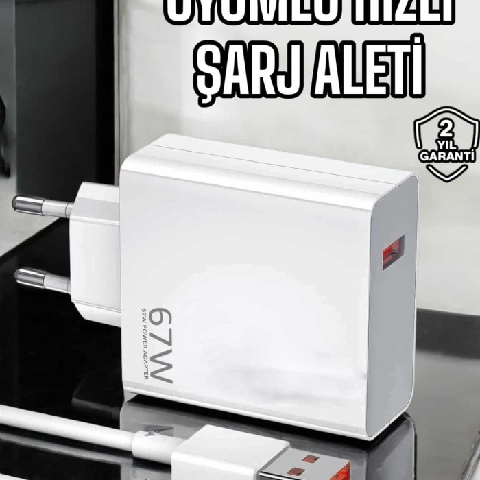 KESGİN MARKET ® Şarj Aleti Turbo Hızlı 67W Type-C Hızlı Şarj