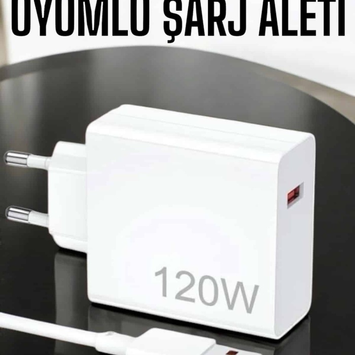 KESGİN MARKET ® 120W Şarj Aleti Type-C Uyumlu Turbo Şarj Aleti