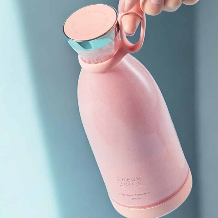 KESGİN MARKET ® Bardak Blender Smoothie Meyve Sıkacağı Şarjlı Cam Taşınabilir