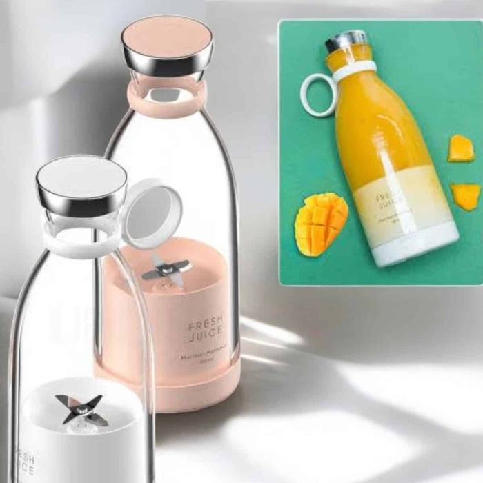 KESGİN MARKET ® Bardak Blender Smoothie Meyve Sıkacağı Şarjlı Cam Taşınabilir