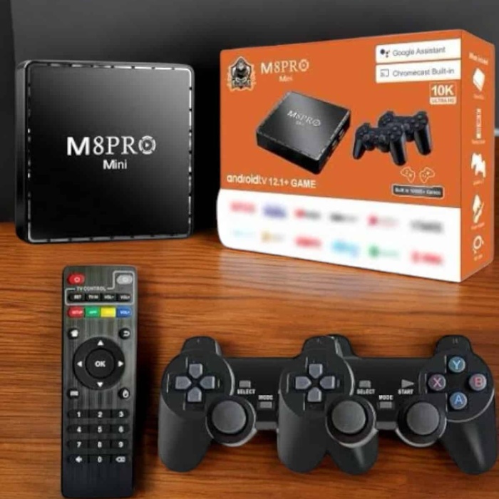KESGİN MARKET ® TV Game Box Netflix Youtube 1000 Oyunlu Android Oyun Konsolu Kumandalı