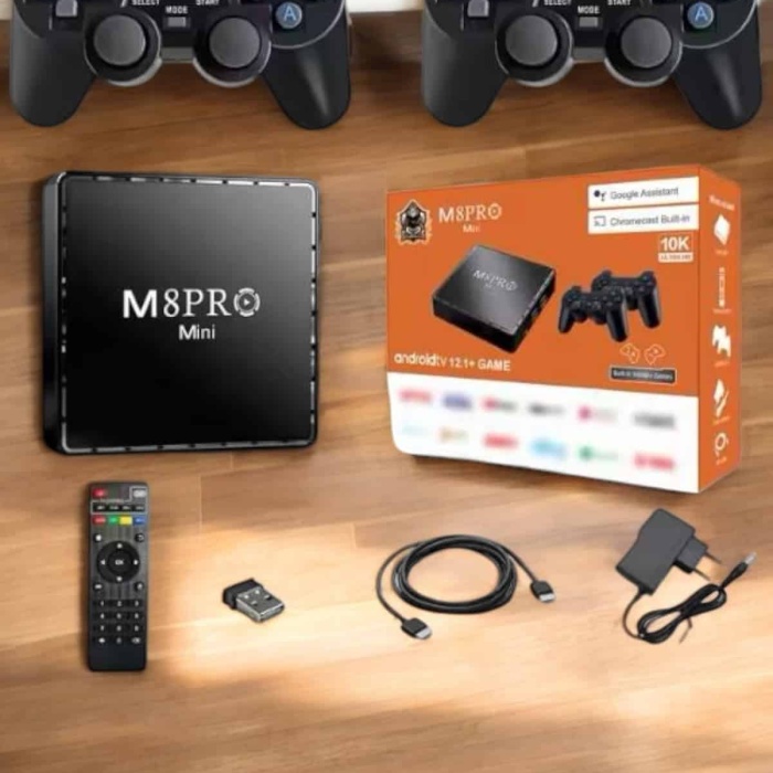 KESGİN MARKET ® TV Box Çift Oyun Kollu 10000 Oyunlu Atari