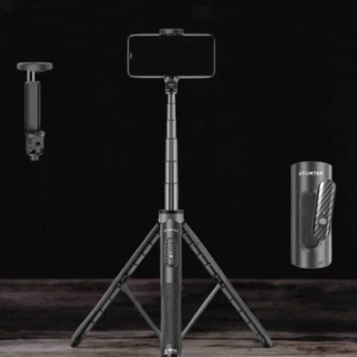 KESGİN MARKET ® Tripod Kablosuz Bluetooth Bağlantılı Selfie Çubuğu 360 Derece Dönebilen