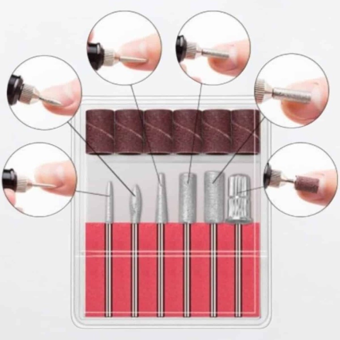 KESGİN MARKET ® Elektrikli Manikür Pedikür Törpü Seti Protez Tırnak Nasır Temizleyici