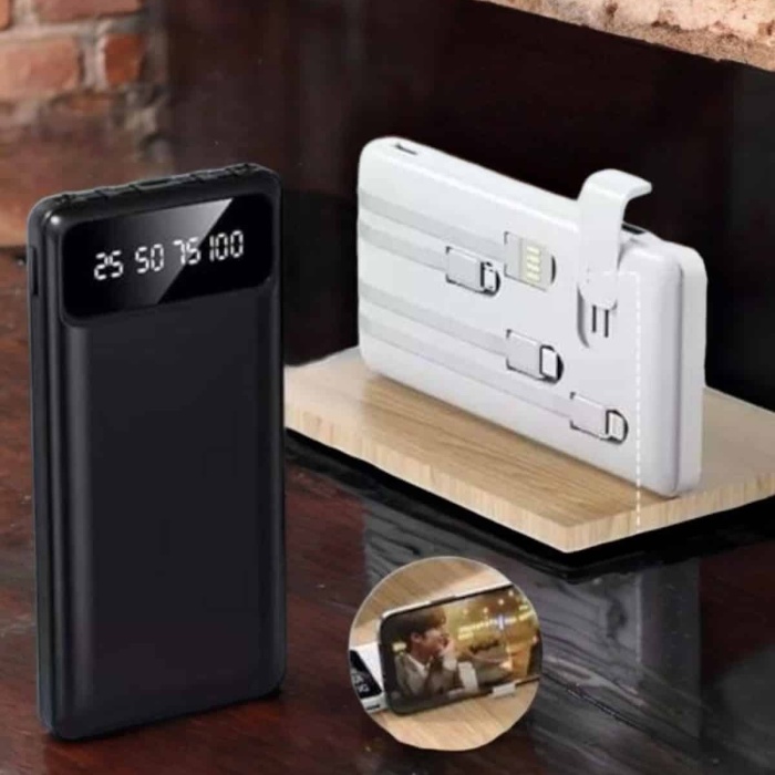 KESGİN MARKET ® Powerbank 20.000 Mah Dijital Göstergeli LCD Ekran Uzun Pil Ömrü