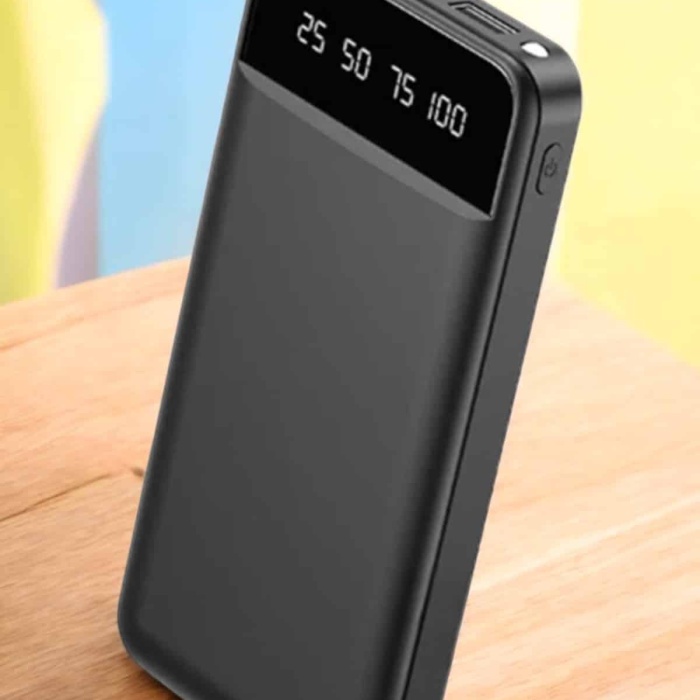 KESGİN MARKET ® Powerbank 20.000 Mah LCD Ekran USB Lightning Type-C Uyumlu İOS ve Android