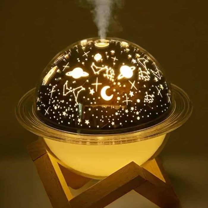 KESGİN MARKET ® Hava Nemlendirici Masa ve Gece Lambası USB Projeksiyon Aromaterapi