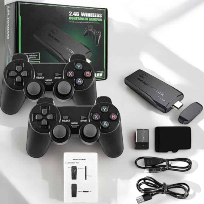 KESGİN MARKET ®   Atari 2.4g Uyumlu Kablosuz Çift Kol Game Stick